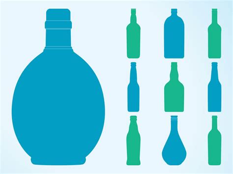 Bottle Silhouettes Vector Art & Graphics | freevector.com