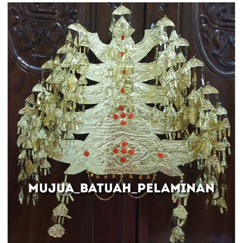 Jual Mahkota Hiasan Kepala Bulang Batak Mandailing Penganten Ukuran