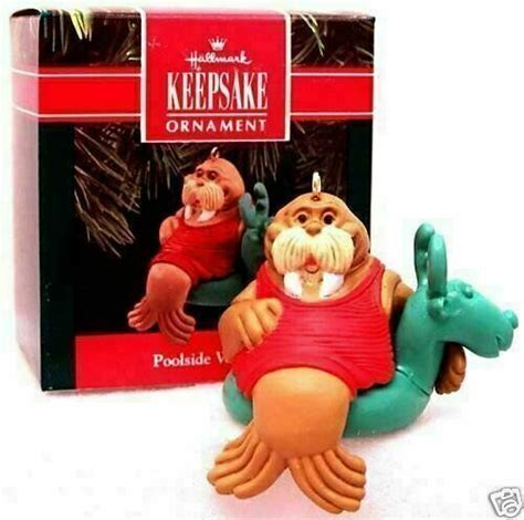 Hallmark Keepsake Poolside Walrus 1990 Christmas Ornament By Hallmark