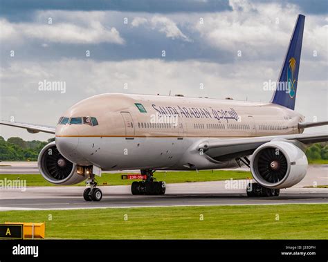 A Saudi Arabian Airlines Boeing 777 268 ER HZ AKI At Manchester