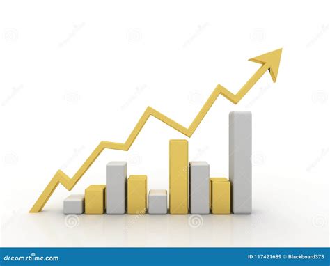 Grafico Commerciale E Documenti Della Rappresentazione 3d Nel Fondo Bianco Concetto Del Mercato