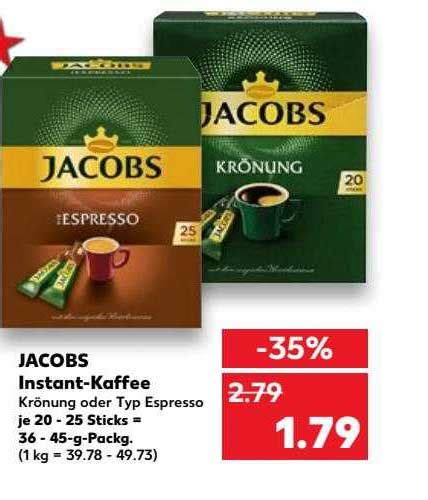 Jacobs Instant Kaffee Angebot Bei Kaufland 1Prospekte De