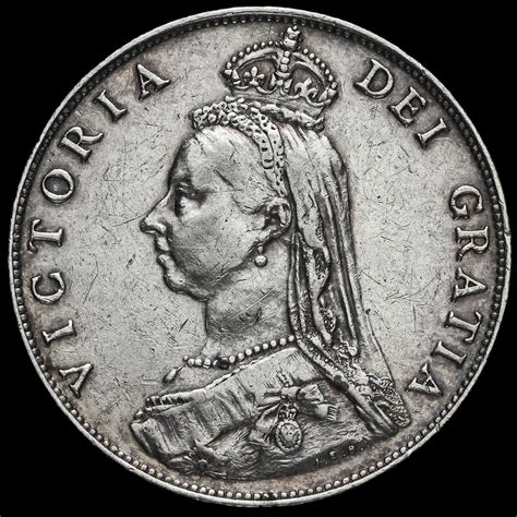 Queen Victoria Jubilee Head Silver Florin Gvf