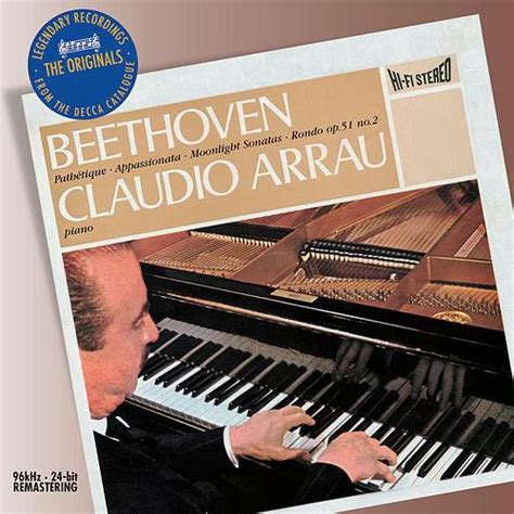 Claudio Arrau Beethoven Piano Sonatas Nos 8 23 And 14 Cd Opus3a