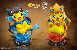 Cheese Studio X Egg Studio Pokemon Pikachu Cos Charizard Y Resin Statue