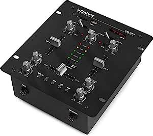 Vonyx Vdj Channel Dj Mixer With Built In Amplifier Crossfader