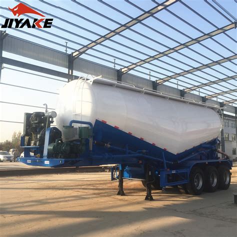 45m3 Tri Axle V Type Silo Cement Trailer Bulk Cement Tanker Truck Bulk