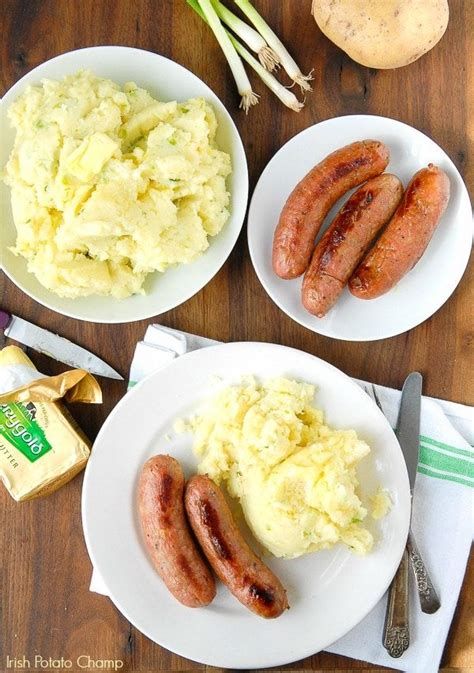 Irish Potato Champ Mash Is A Traditional Irish Mashed Potato Dish That