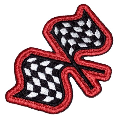 CAR046T04 Bandeiras Racing Kart Patch Bordado Termo Adesivo BR44