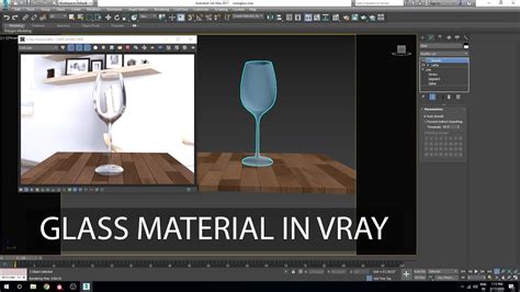 How To Make A Glass Material In 3ds Max Vray Render Setting Youtube