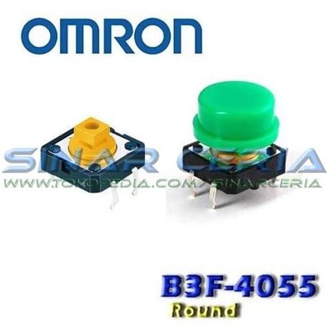 Jual Omron Push Button B F X X Tutup Keycap Hijau Sincer