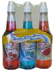 Amazon.com : Slushie Express Syrup Sugar Free Flavors Value Pack- 3 ...