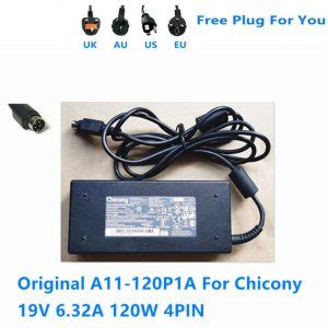 Original Chicony A11 120P1A 19V 6 32A 120W 4PIN A120A016L AC Adapter