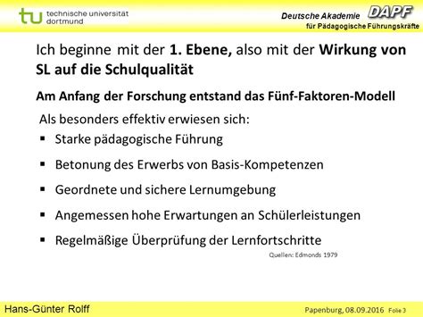 Deutsche Akademie für Pädagogische Führungskräfte Papenburg Folie 1