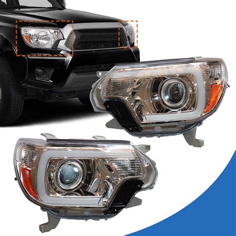 Miumaeov Headlights Headlamps For Toyota Tacoma Halogen