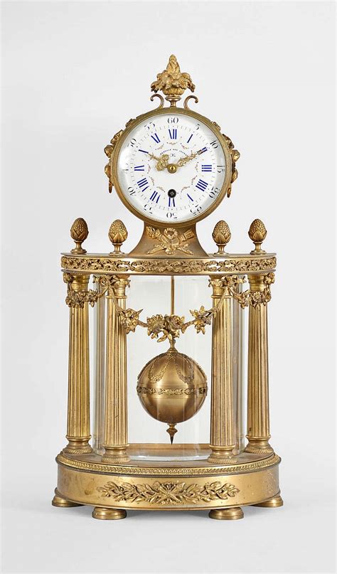 Sold Price Grivolas Pendule 400 Jours Or 400 Day Clock In Fancy Case