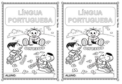 Capas Para Caderno Ilustradas E Para Colorir Para Professores E Alunos