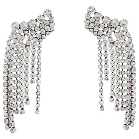 Isabel Marant Earrings In Silver Strass Silvery Metallic Ref 611608