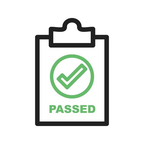 QC Passed Line Green and Black Icon 9702241 Vector Art at Vecteezy