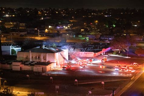 Former Victor Valley Jr. High School Gym catches fire - Victor Valley News