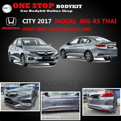 Honda City Full Set Bodykit Abs Front Skirt Side Skirt Spoiler