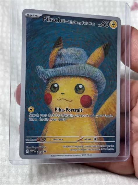 POKÉMON TCG PIKACHU with Grey Felt Hat SVP Black Star Promos SVP085