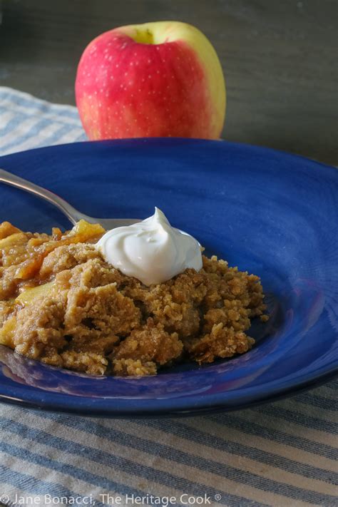 Apple Crisp Without Oats Gluten Free The Heritage Cook