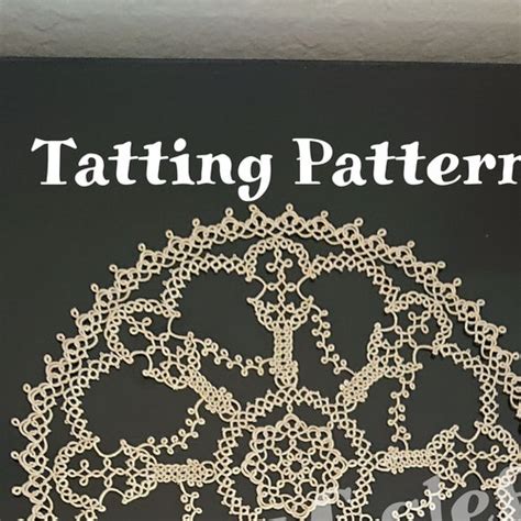 Tatting Pattern PDF Doily 1000 Hearts For Shuttle Etsy