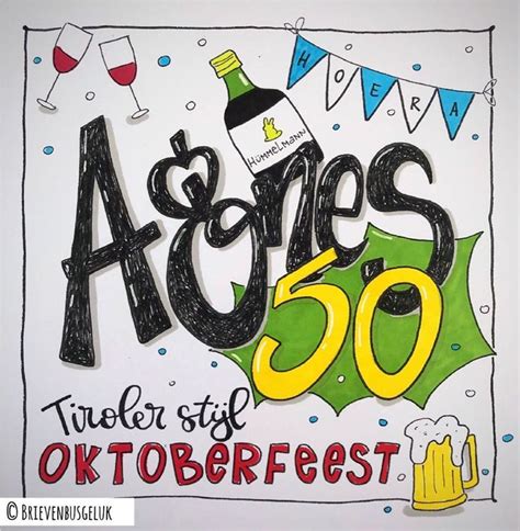 Brievenbusgeluk Op Instagram • Oktoberfest Agnes • 🥳🍻🍷🥳 Ter Ere Van Haar 50e Verjaardag Gaf