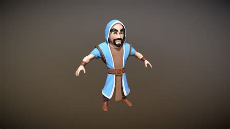 Clash Royale Wizard 3d Model By Manpreet Singh Manpret 99383ca Sketchfab