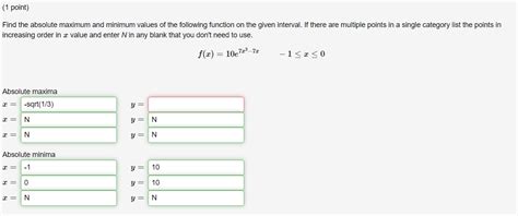 Solved Point Consider The Function F X X