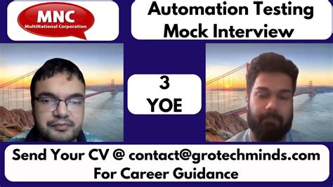 Automation Testing Mock Interview For Experienced Mockinterview