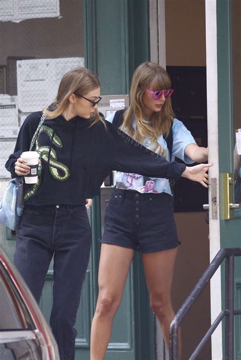 Taylor Swift and Gigi Hadid – Leaves her apartment in New York City ...