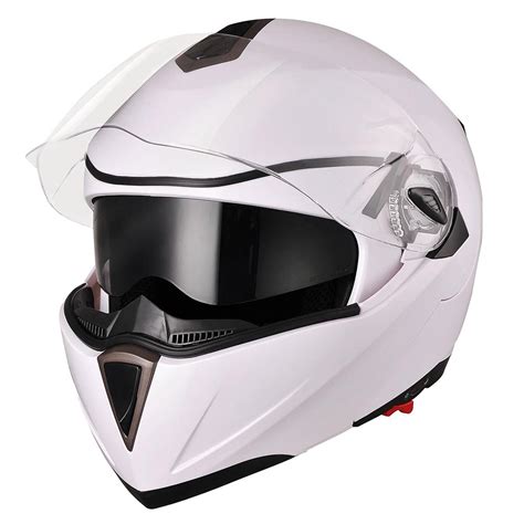 DOT Flip Up Modular Full Face Motorcycle Helmet Dual Visor Motocross