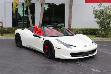 Ferrari 458 White Convertible