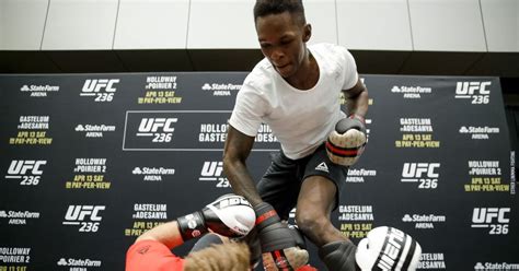 Israel Adesanya UFC 236 open workout highlights - MMA Fighting