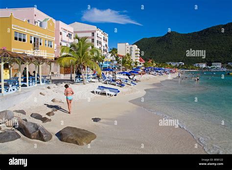 Great Bay Beach Philipsburg St Maarten Leeward Islands Netherlands Antilles West Indies