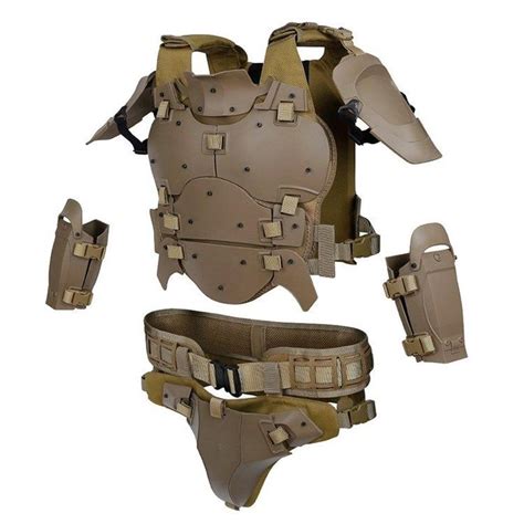 Xcoser Galac Tac Bounty Hunter Tactical Cosplay Armor Coyote Tan Body Armor Tactical