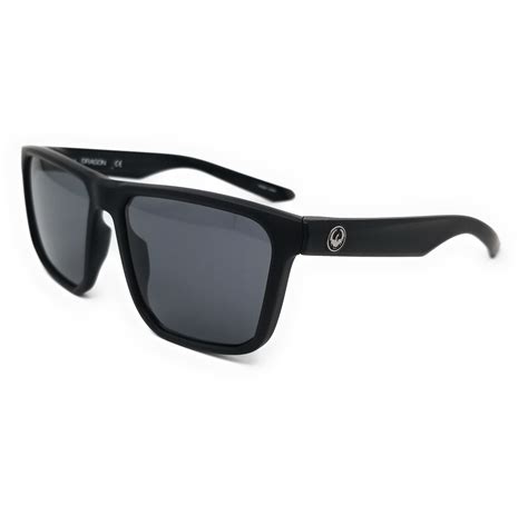 DRAGON Sunglasses EDGER 002 Matte Black Rectangle Men 56x16x145 | eBay