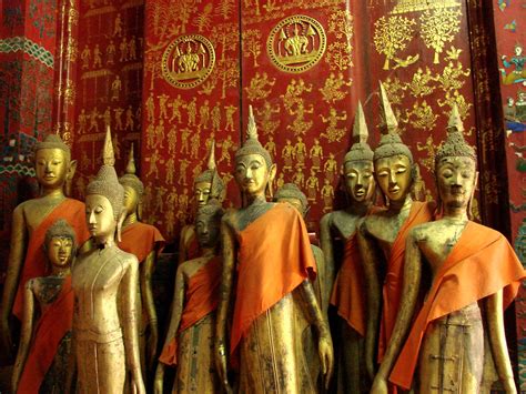 Buddha Statues Wat Xieng Thong Luang Prabang Laos Flickr