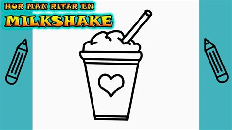 Hur man ritar EN MILKSHAKE Rita Det Själv Lär dig att rita enkelt