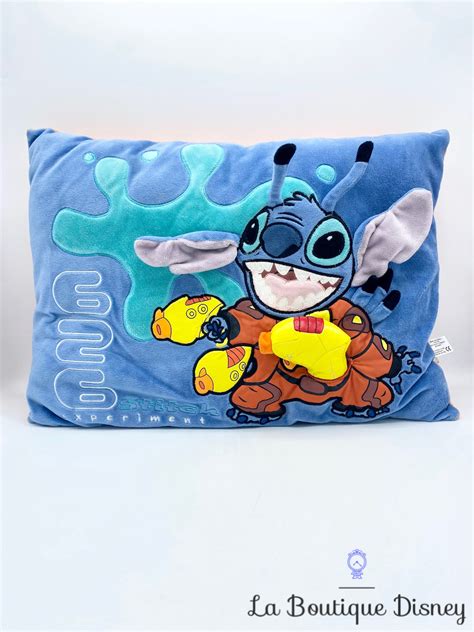 Coussin Stitch Experiment 626 Disney Store Lilo Et Stitch Bleu