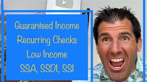 Guaranteed Income Recurring Monthly Checks For The Low Income YouTube