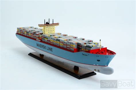 Emma Maersk Container Ship 40" - Handcrafted Wooden Model Boat