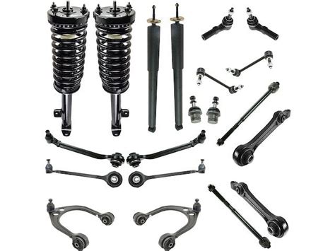 Front And Rear Shock Strut Coil Spring Control Arm Kit 18 Piece Compatible With 2005 2010