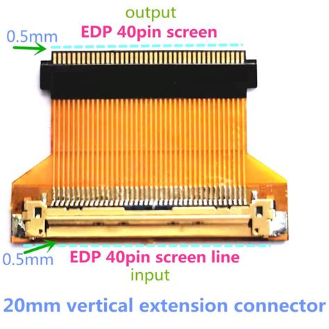 screen led edp pin mm  pin mm converter adapter