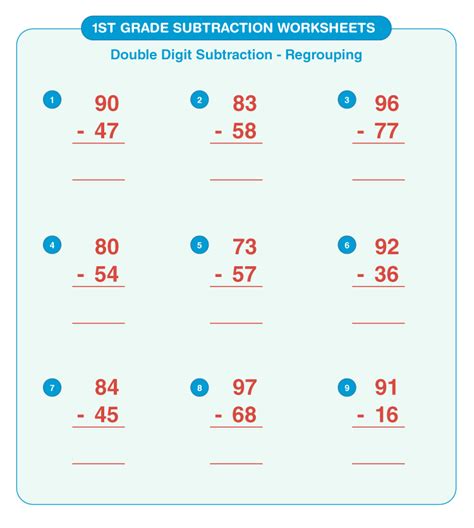 Free 1st Grade Subtraction Worksheets 1 Digit Free Worksheets