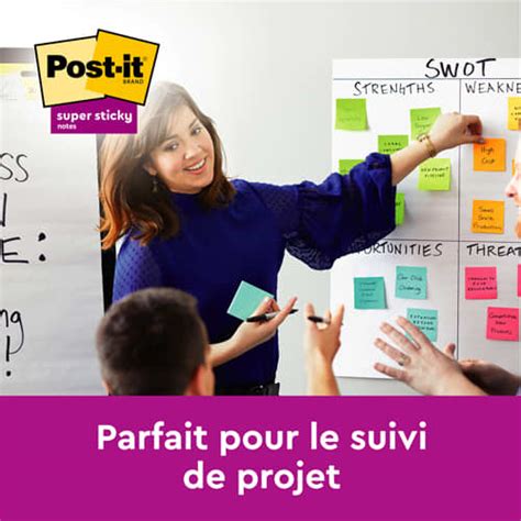 Post It Post It Lots De Blocs Notes Super Sticky Post It Couleurs