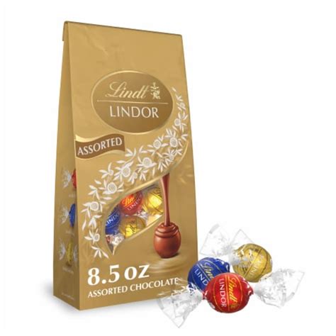 Lindt Lindor Assorted Chocolate Candy Truffles Bag 1 Bag 85 Oz