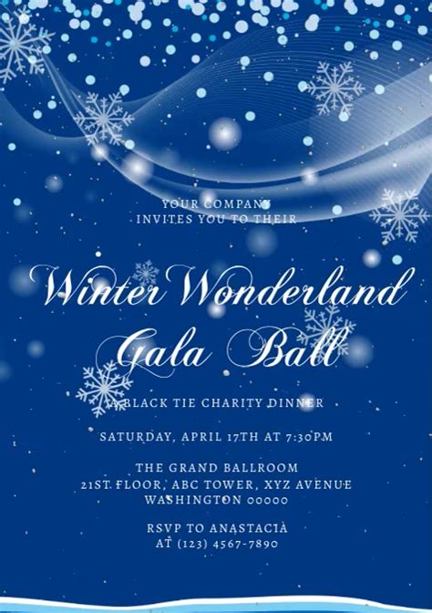 Winter Wonderland Invitation Template | PosterMyWall